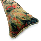 Washable velvet draught excluder - stylised flowers
