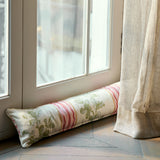 Washable velvet draught excluder - English oakleaf motif