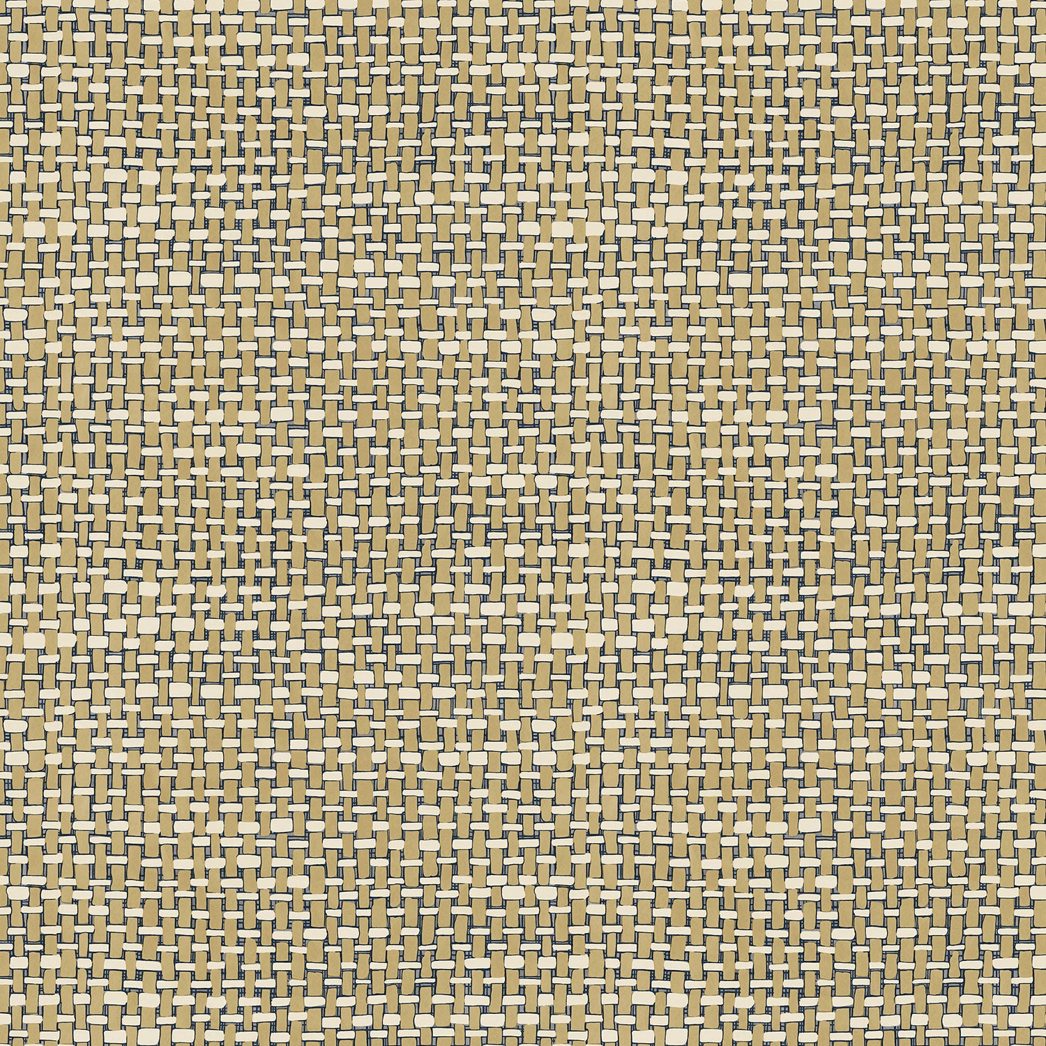 Sample of a neutral wallpaper with faux basketweave pattern