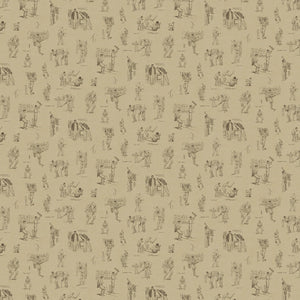 Designer wallpaper featuring classic cricket at play.