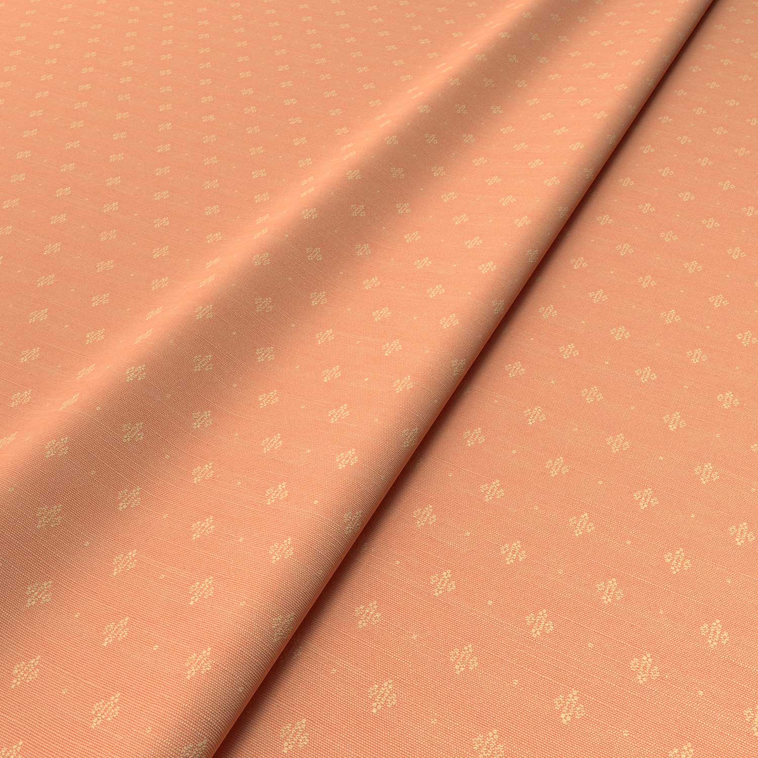 Sample of a orange woven fabric.