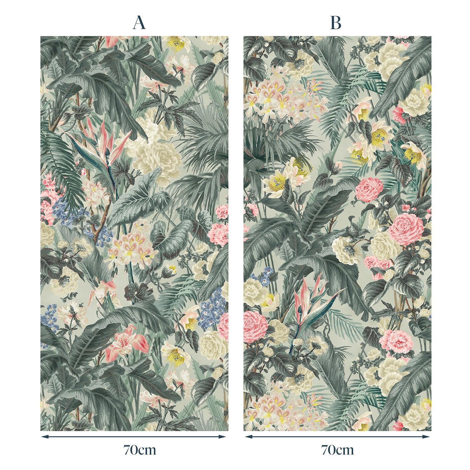 Tropical wallpaper featuring a lush design.