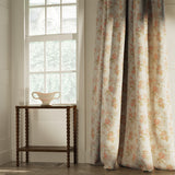Curtains in a classic light coloured floral vintage inspired fabric
