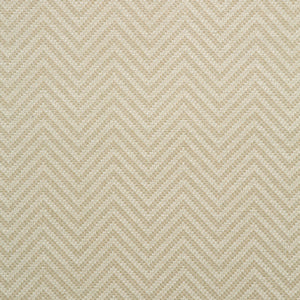 Fabric swatch of a neutral herringbone weave fabric for curtains and upholstery