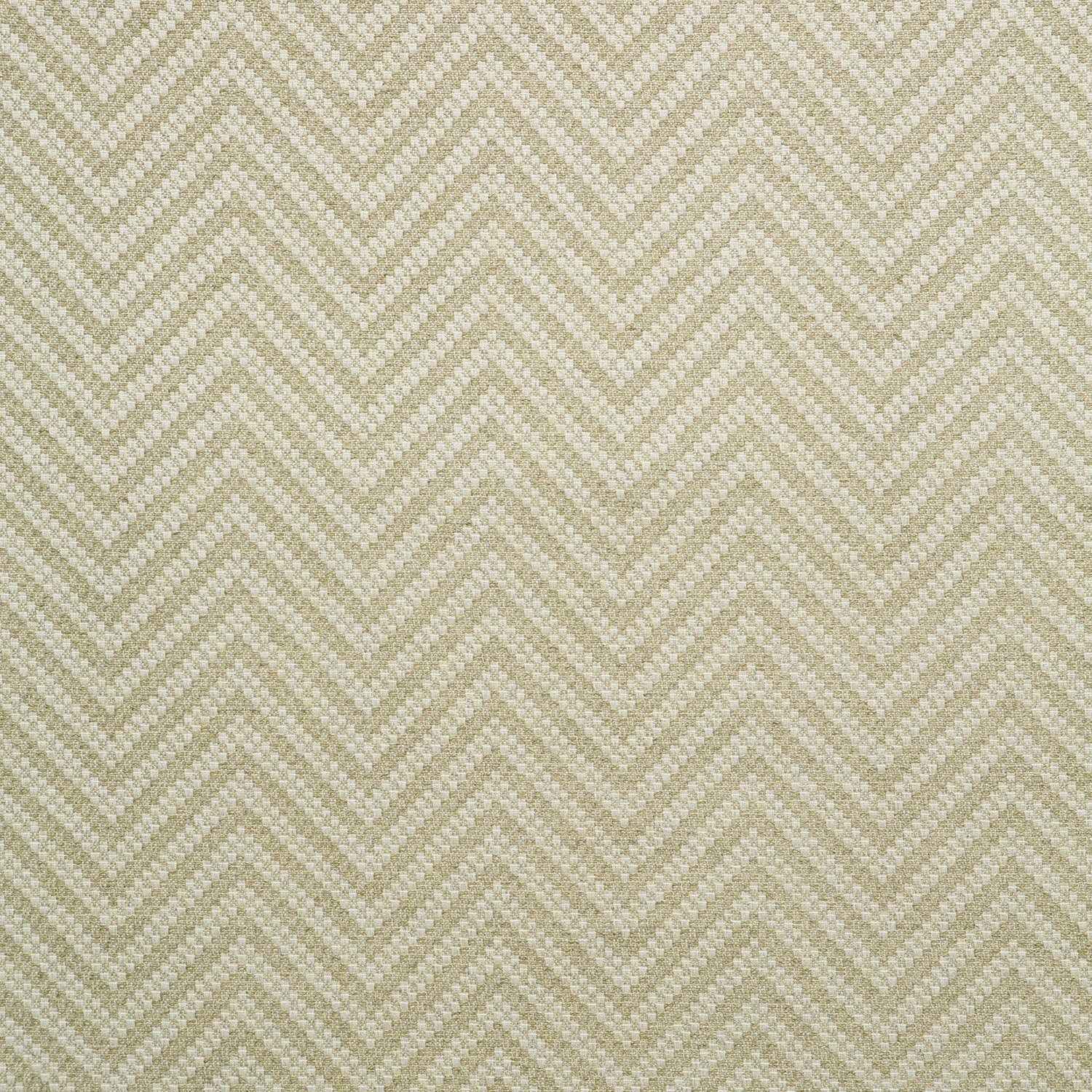 Fabric swatch of a neutral herringbone weave fabric for curtains and upholstery