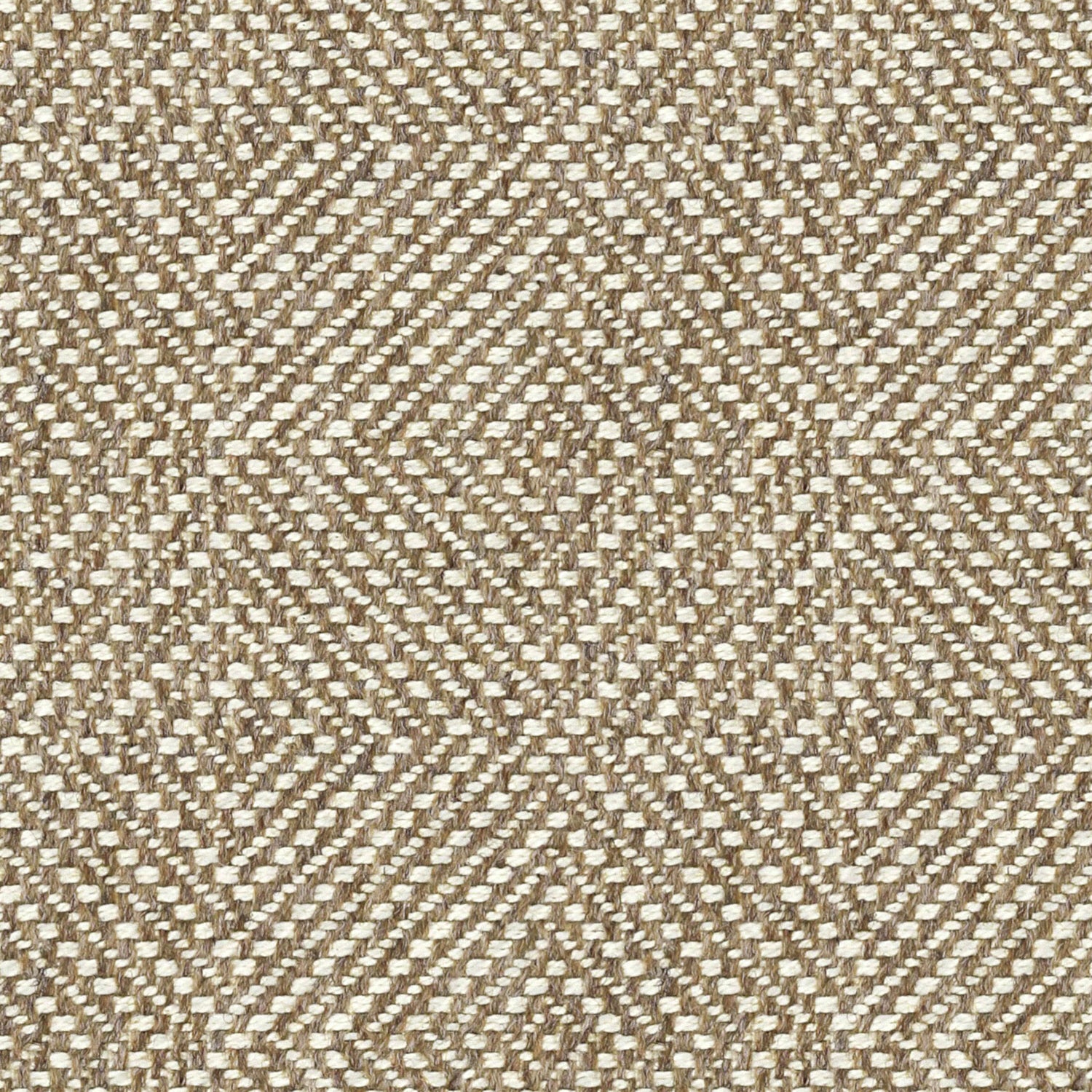 Neutral fabric suitable for curtains and upholstery with a white geometric design