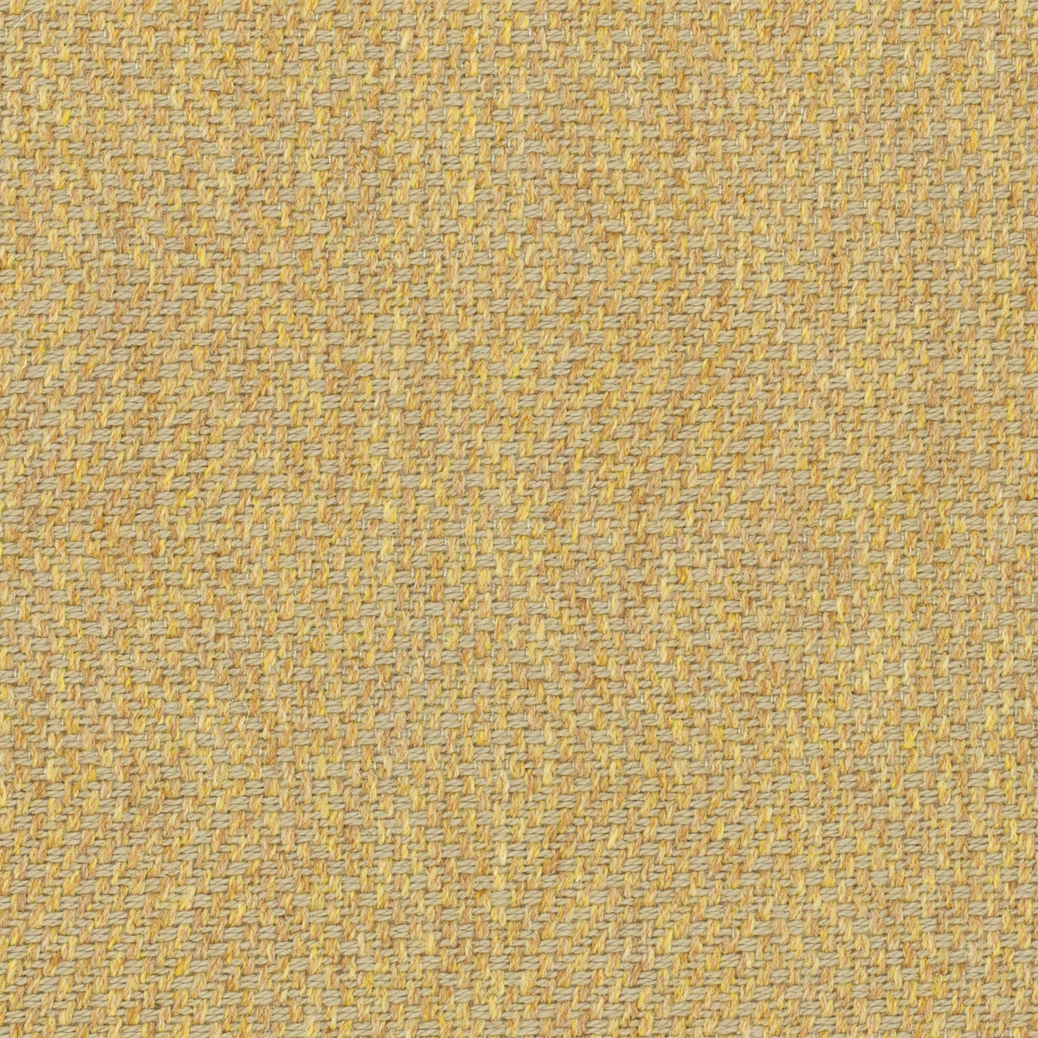 Light yellow fabric suitable for curtains and upholstery with a light neutral woven geometric design