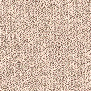 Fabric swatch of a Scandi-style semi-plain stain resistant upholstery fabric in a red colour