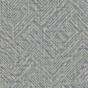 Fabric swatch of a Scandi-style semi-plain stain resistant upholstery fabric in a dark blue colour