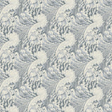 Fabric swatch of a grey velvet fabric with wave design, suitable for curtains and upholstery and with a stain resistant finish