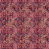 Sample of pink printed velvet fabric based on a classic Persian rug design.