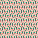 Fabric swatch of a pastel toned geometric velvet fabric for curtains and upholstery with a stain resistant finish