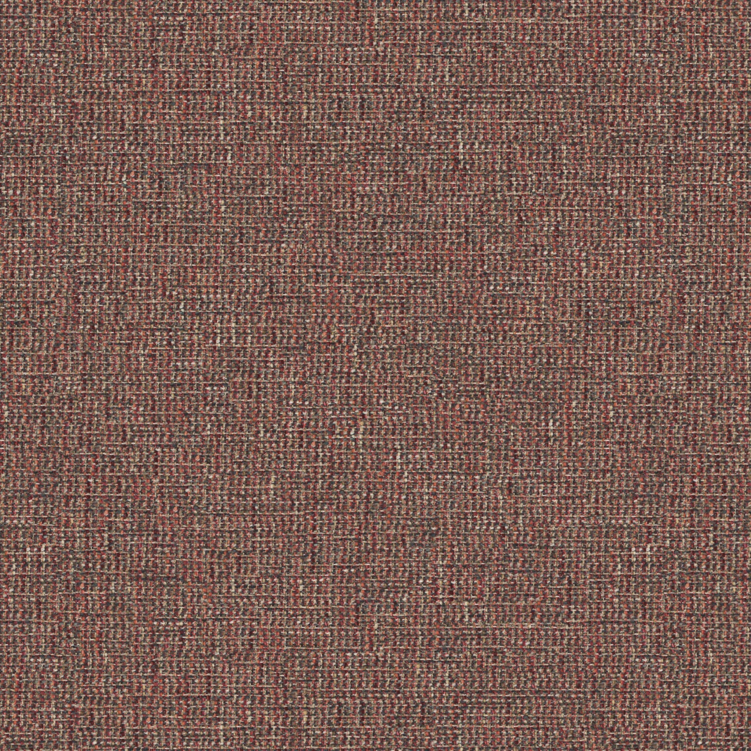 Fabric swatch of a stain resistant weave fabric with a tweed design in berry colours