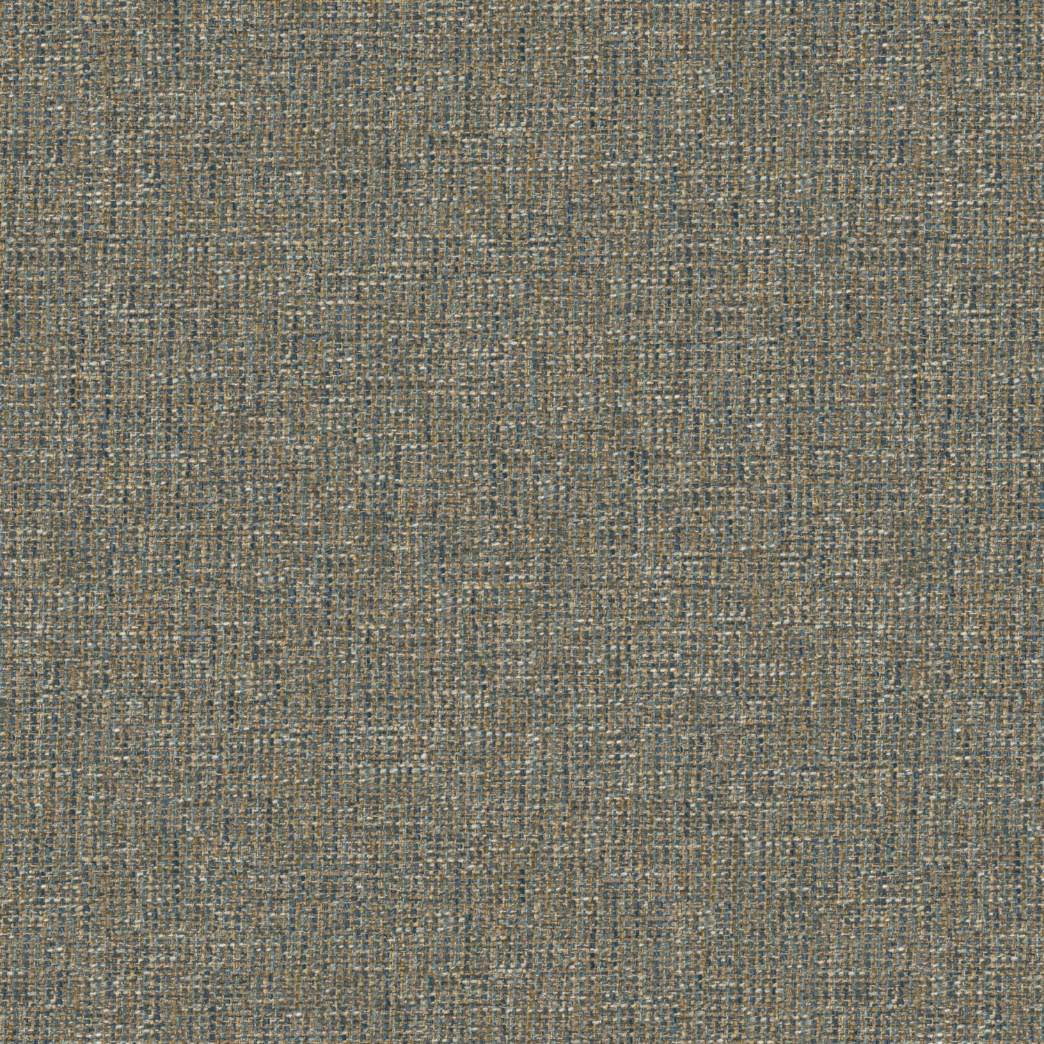 Fabric swatch of a stain resistant weave fabric with a tweed design in blue colours