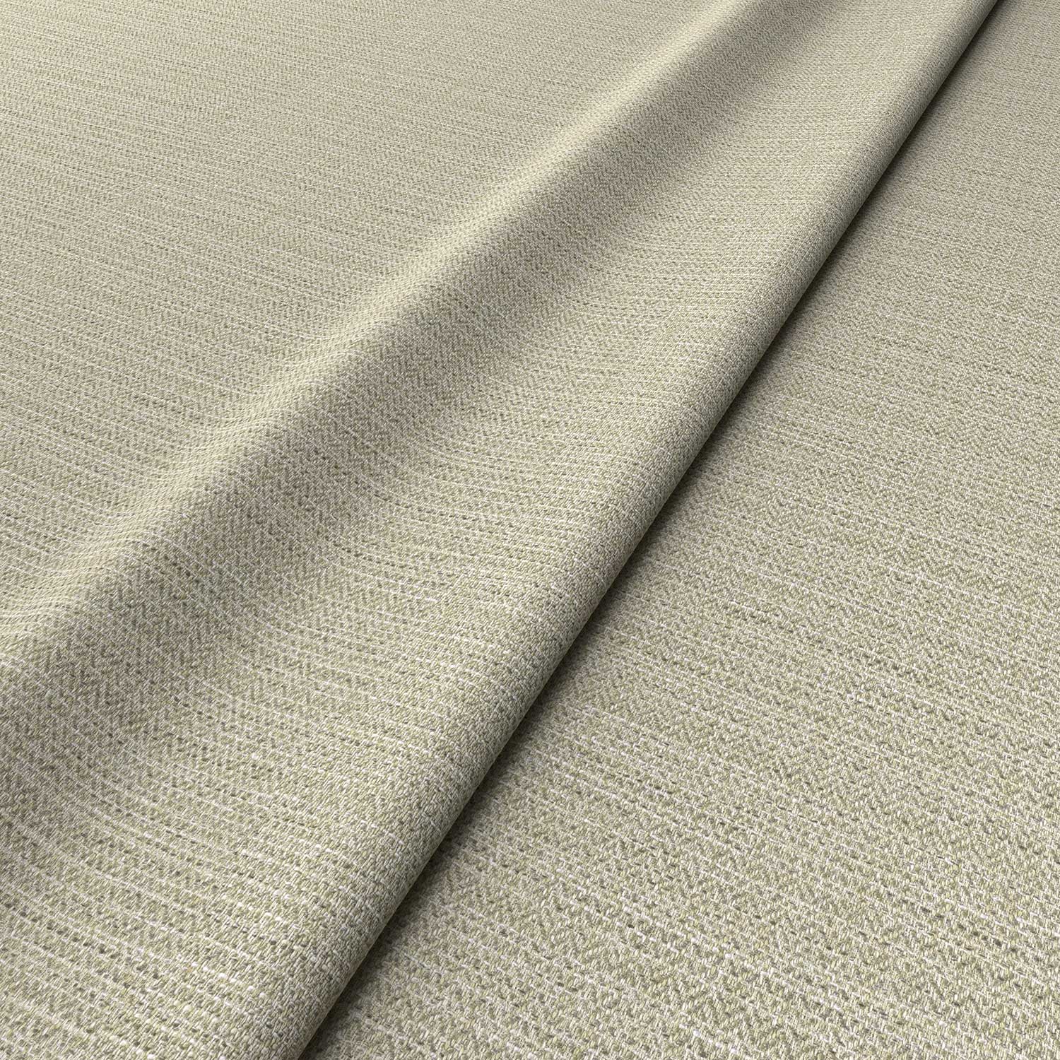 Sample of a woven fabric in a herringbone design in Linen