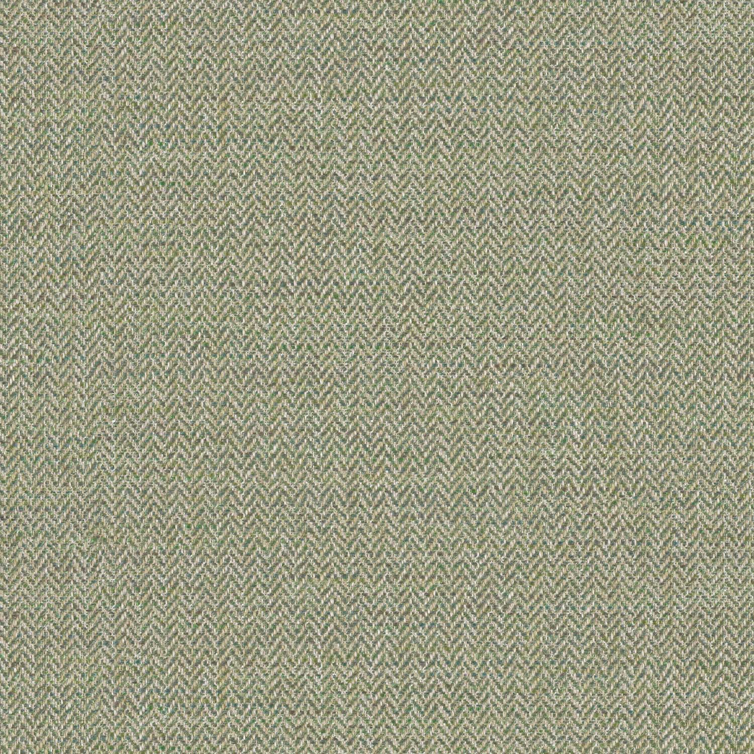 Sample of a woven fabric in a herringbone design in Fern