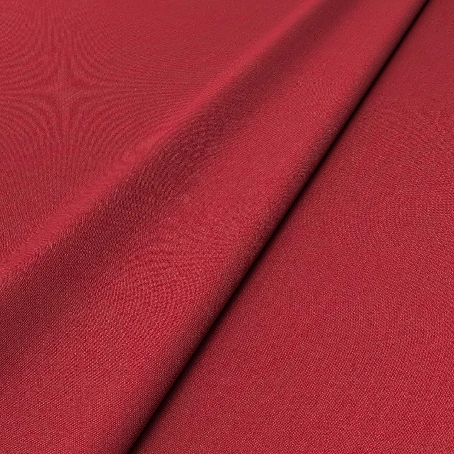 Sample of a red woven fabric.