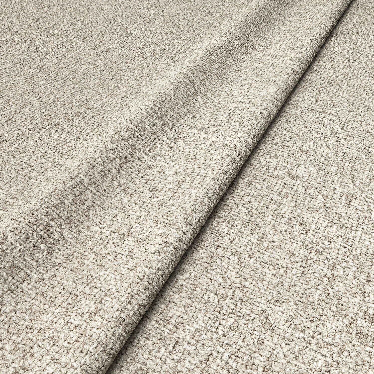 Sample of a boucle fabric in Dove Grey