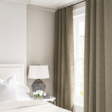Curtain in a boucle fabric in Fawn