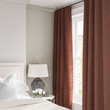 Curtain in a boucle fabric in Rose