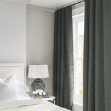 Curtain in a boucle fabric in Fossil