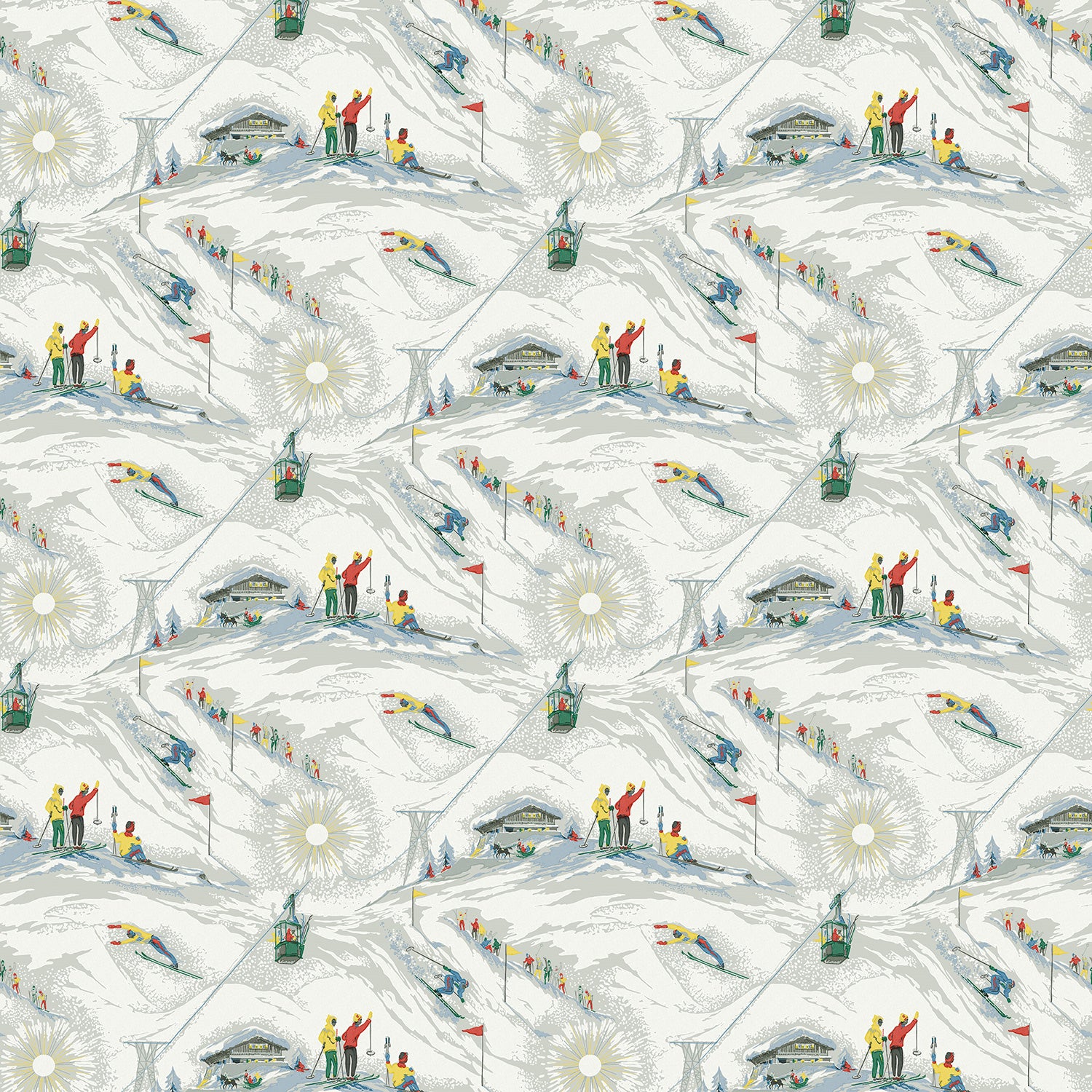 Off-Piste wallpaper captures the fun, thrills, and exhilaration of the slopes.