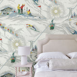 Off-Piste wallpaper captures the fun, thrills, and exhilaration of the slopes.
