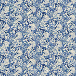 Stylish, tonal abstract wallpaper with dramatic, undulating waves.