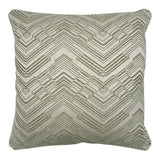 Back of Linwood cushion in Leo Shell. Overhead view of the reverse side, made in matching fabric.
