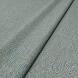 Close-up of Linwood’s Loxley Bluestone fabric – textured Italian weave in soft blue for upholstery.