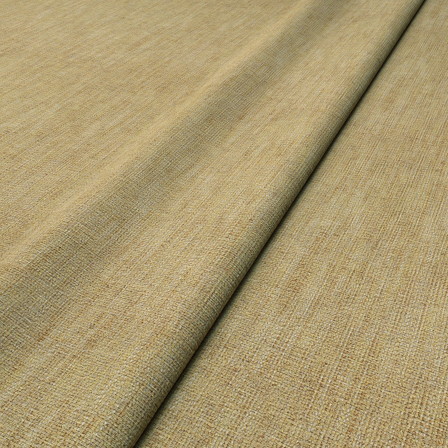Close-up of Linwood’s Loxley Buttermilk fabric – textured Italian weave in soft yellow for upholstery.