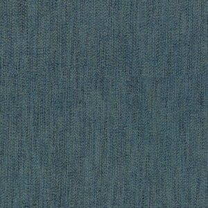 Loxley Denim fabric by Linwood – close-up of natural fibre weave in textured blue tones.