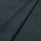 Close-up of Linwood’s Loxley Indigo fabric – textured Italian weave in rich blue for upholstery.