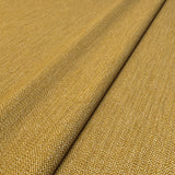 Close-up of Linwood’s Loxley Ochre fabric – textured Italian weave in golden yellow for upholstery.