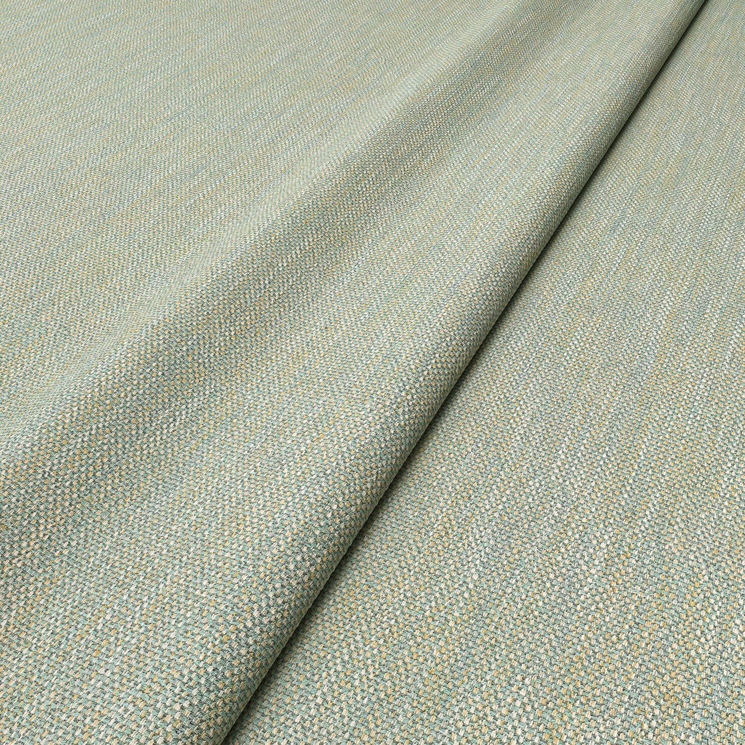 Close-up of Linwood’s Loxley Powder Blue fabric – textured Italian weave in soft blue for upholstery.