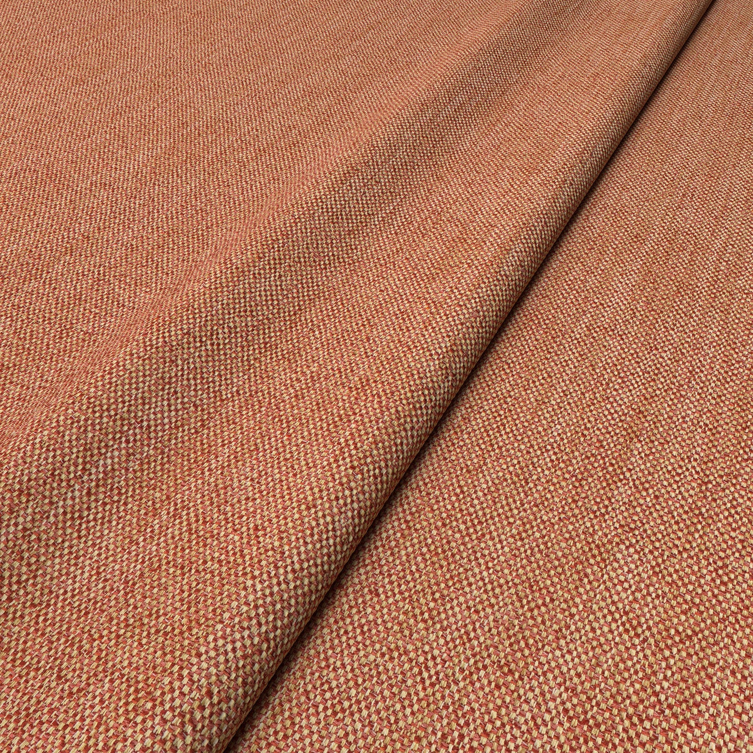 Close-up of Linwood’s Loxley Punch fabric – textured Italian weave in vibrant pink-red for upholstery.