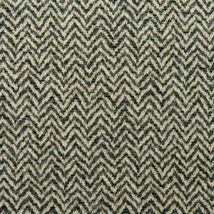A woven fabric sample in grey and off-white featuring a herringbone pattern.