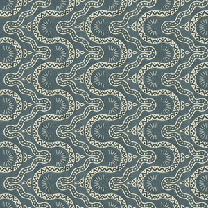 Sample of a blue geometric wallpaper.