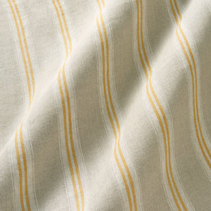 Classic stripe, perfect for casual-style linen curtains and blinds. Shown in Mellow.