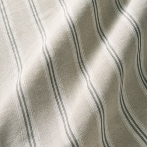 Classic stripe, perfect for casual-style linen curtains and blinds. Shown in Dove.