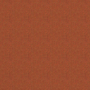 Fabric swatch of a orange Scottish wool herringbone fabric for curtains and upholstery