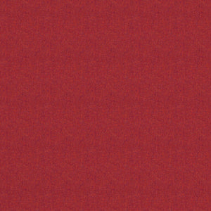 Fabric swatch of a red Scottish wool herringbone fabric for curtains and upholstery