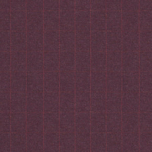 Fabric swatch of a purple Scottish wool windowpane check fabric for curtains and upholstery