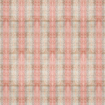 Wool fabric with red and neutral colour palette and light woven large damask design.