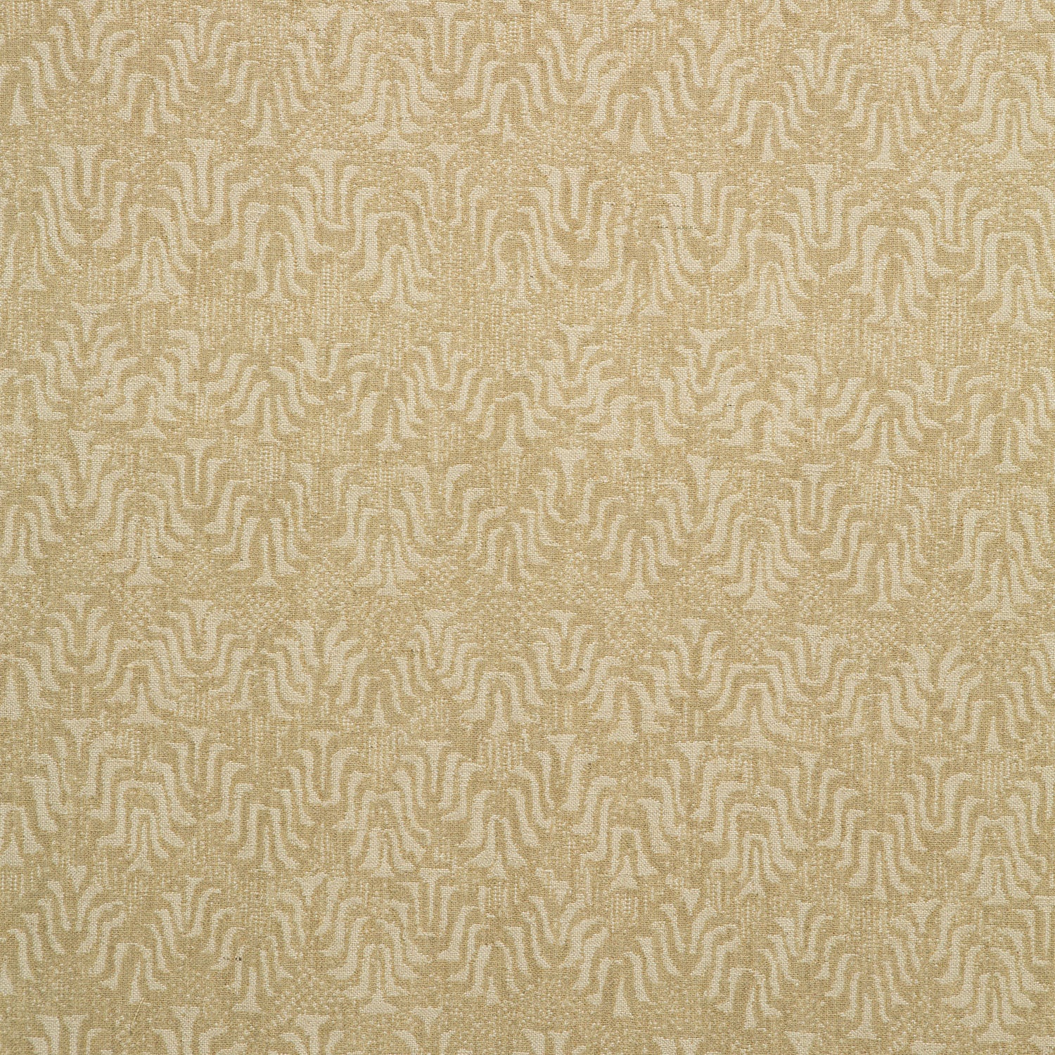 Fabric swatch of a neutral jacquard weave fabric for curtains and upholstery