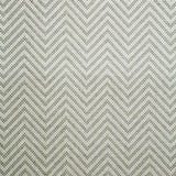 Fabric swatch of a grey herringbone weave fabric for curtains and upholstery