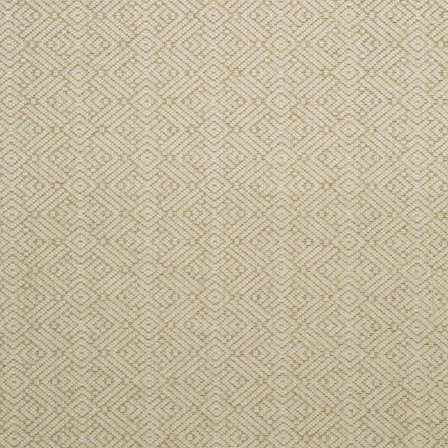 Fabric swatch of a neutral geometric weave fabric for curtains and upholstery