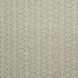 Fabric swatch of a grey and neutral geometric weave fabric for curtains and upholstery