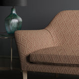 Sofa upholstered in Rumba, colourway Hot Sauce from Tango Weaves