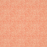 Orange woven fabric with small white print for curtains and upholstery